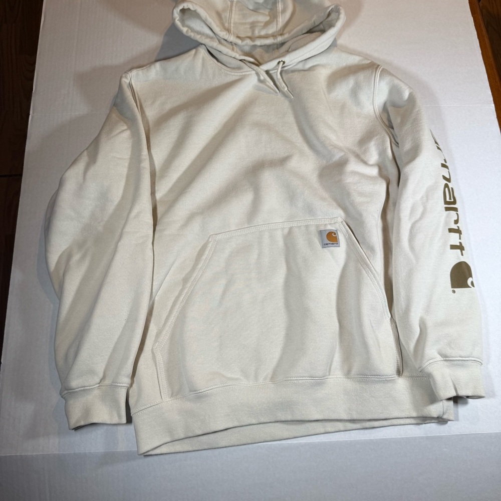 Carhartt Men's Off-White Hoodie - Picture 16 of 16